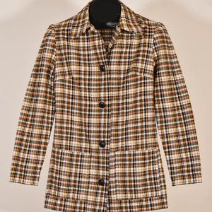 Vintage 1940s Plaid Blazer Size S
